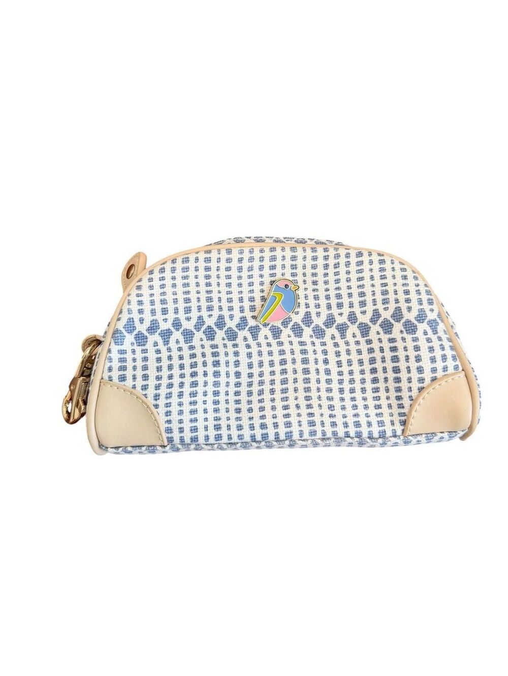 Spartina 449 Golf Accessory Pouch Bird Print NWOT Zip Travel Cosmetic Bag